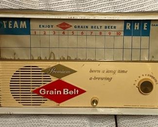 Grain Belt baseball radio