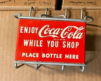 Shopping cart Coca Cola bottle holder