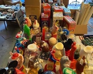 60s to 90s plastic gumball banks many new in the box