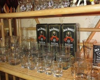 Jack Daniels collectibles and glassware