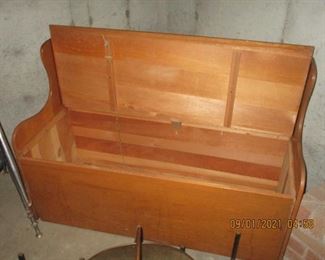 an old chest or toy box,