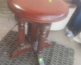 Antique piano chair 