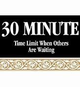 30 minute limit