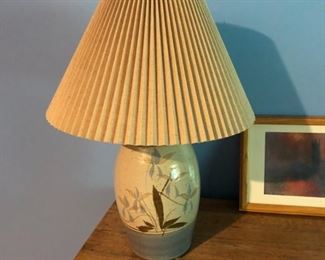 25" tall pottery lamp $30