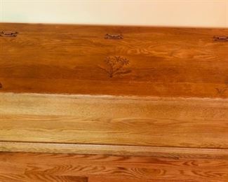 Hand-made cedar chest 48" long x 18" deep x 17.5" tall $90