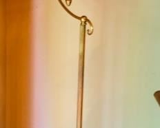 Brass bird cage 78" tall x 11" wide $90