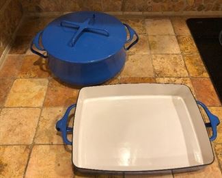 Dansk enamel bakeware $60 pr.