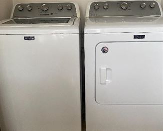 Maytag white washer and dryer