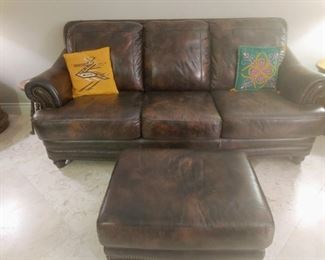 Leather sofa