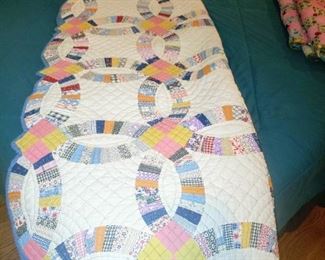 Handmade Wedding ring quilt