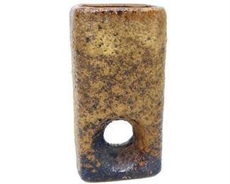 Lot 054
Mid Century Tall Fat Lava Chimney Vase