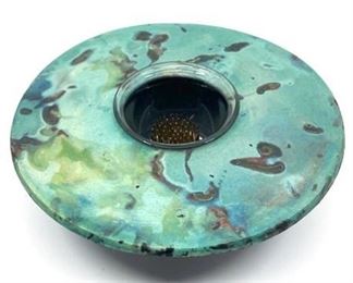 Lot 104
Shearrow Pottery Copper Matte Raku Ikebana