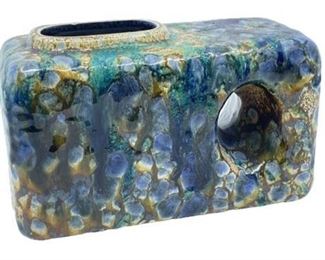 Lot 114
Roth Marei Snake Skin Fat Lava Chimney Vase