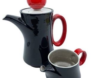 Lot 162
Vintage Black and Red Ceramic Tea Service