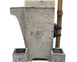 Lot 171
Dina Angel-Wing Raku Tea Set