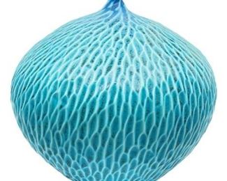 Lot 197
Paul Jeselskis Turquoise Onion Vase
