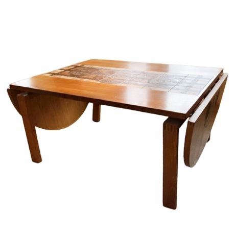 Lot 001
Ansager Moble Danish Ox-Art 77 Signed Drop Leaf Dining Table.    https://www.bidoneverything.com/Event/LotDetails/108800652/Ansager-Moble-Danish-OxArt-77-Signed-Drop-Leaf-Dining-Table