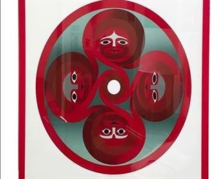 Lot 005
Susan A Point Signed "Children of the Earth", Numbered Lithograph