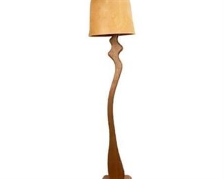 Lot 006-
Peter Bloch Original Translucent Lamp Shade and Floor Lamp