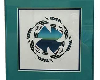 Lot 025
Susan A Point Signed "Pacific Spirit 2002", Numbered Lithograph