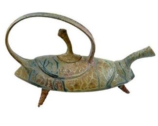 Lot 074
Earthenware Studio Pottery Abstract Tea Pot