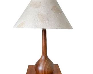 Lot 088
Mid Century Turned Wood Table Lamp