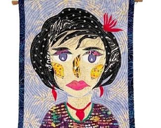 Lot 143
Textile Artist Connie Bloom Creatures of the Garden Art Quilt