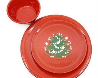 Lot 152-
Christmas Tree by Waechtersbach Three Piece Service