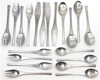 Lot 335
Mid Century Jens Quistgaard Odin for Dansk Flatware Service