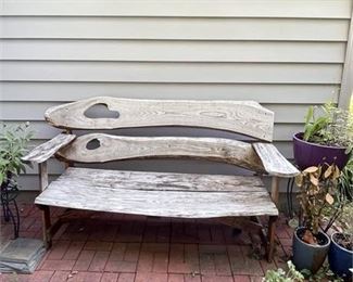 Lot 600-002
Teak Wood Live Edge Bench