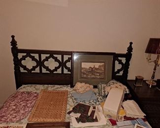 Mid Century Mediterranean Bed