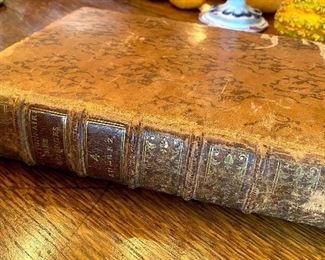 Diderot, Denis (1713-1784) and Alembert, Jean le Bond (1717-1783) Encyclopedia, ou Dictionnaire raisonne des sciences, des arts et des metiers, Geneva, 1777-79. 39 volumes, including 3 plate volumes. Calf. (Sixth Floor)