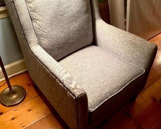 Pair Bernhardt Designer Upholstered Chairs