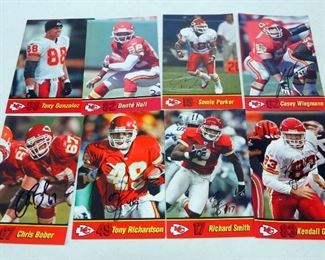 Kansas City Chiefs Autographed Pictures, Includes Casey Wiegmann, Samie Parker, Anthony Davis, And More