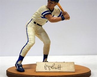 George Brett Kansas City Royals Autographed Gartlan Porcelain Figurine With COA, Numbered 1449/2250