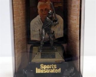 Sports Illustrated Roger Maris And Mickey Mantle Pewter Statuettes, Both With COAs, In Boxes