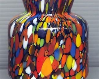 Vase Collection, Includes Hand Blown Art Glass, Czech Glass, Enamel, Metal, And More, Range 5" - 7.5" H, Total Qty 5