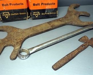 Tools And Hardware, Includes Open Wrench, Box Wrench, Files, And Bolts (1-1/2, 1/2, And 3)