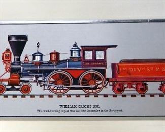 Historic Locomotives A Portfolio Of Color Etch Prints With 4 Foil Prints