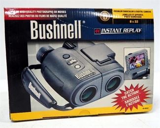 Bushnell Instant Replay Premium Binoculars And Digital Camera, 8x32, With Carry Case And Instruction, In Box