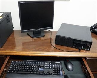 Lenovo Thinkcentre, With Samsung Monitor, Lenovo Keyboard And Mouse