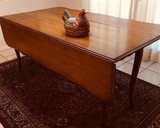 French country drop side table