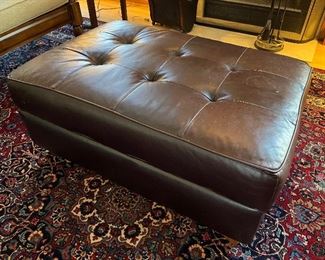  Leather storage ottoman  27" x 40" x 18" high.  