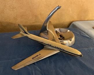 Vintage Air France metal desk model plane