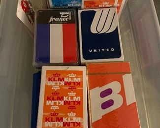 Vintage airline playing cards