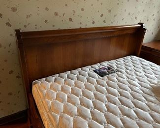 Queen bed frame and mattress.....