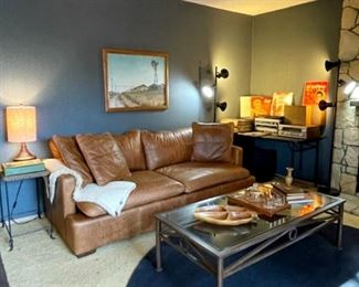 Whiskey leather sofa 