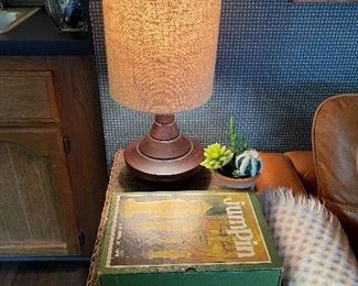 Mid century style pair of lamps
