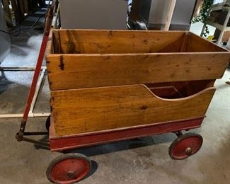 Antique Wagon with built up wood sides