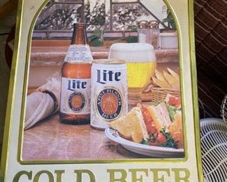 Cold Beer vintage sign